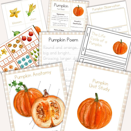Pumpkin Mini Unit Study