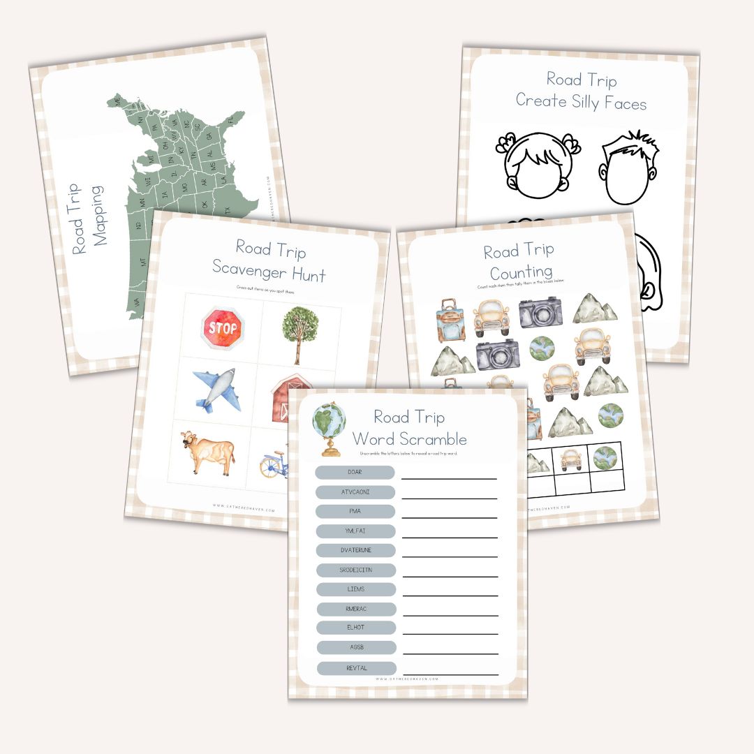 Road Trip Activity Bundle