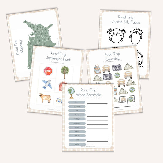 Road Trip Activity Bundle